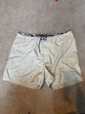The North Face Beige Swim Board Shorts Size 14